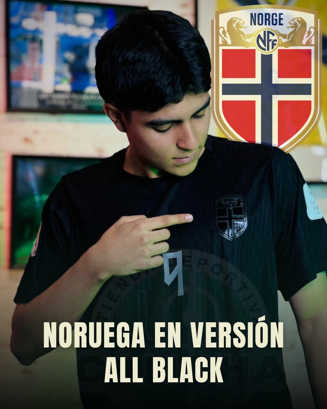 CAMISETA NORUEGA VISITANTE 2026 CON PARCHES