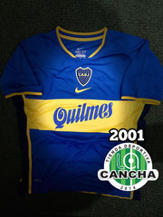 CAMISETA BOCA JUNIORS RETRO LOCAL 1.1 2001