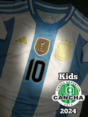 CAMISETA ARGENTINA LOCAL MESSI 2024/25 KIDS