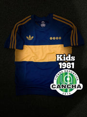 CAMISETA BOCA JUNIORS LOCAL RETRO 1981 1.1 KIDS