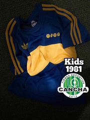 CAMISETA BOCA JUNIORS LOCAL RETRO 1981 1.1 KIDS