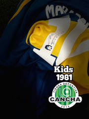 CAMISETA BOCA JUNIORS LOCAL RETRO 1981 1.1 KIDS