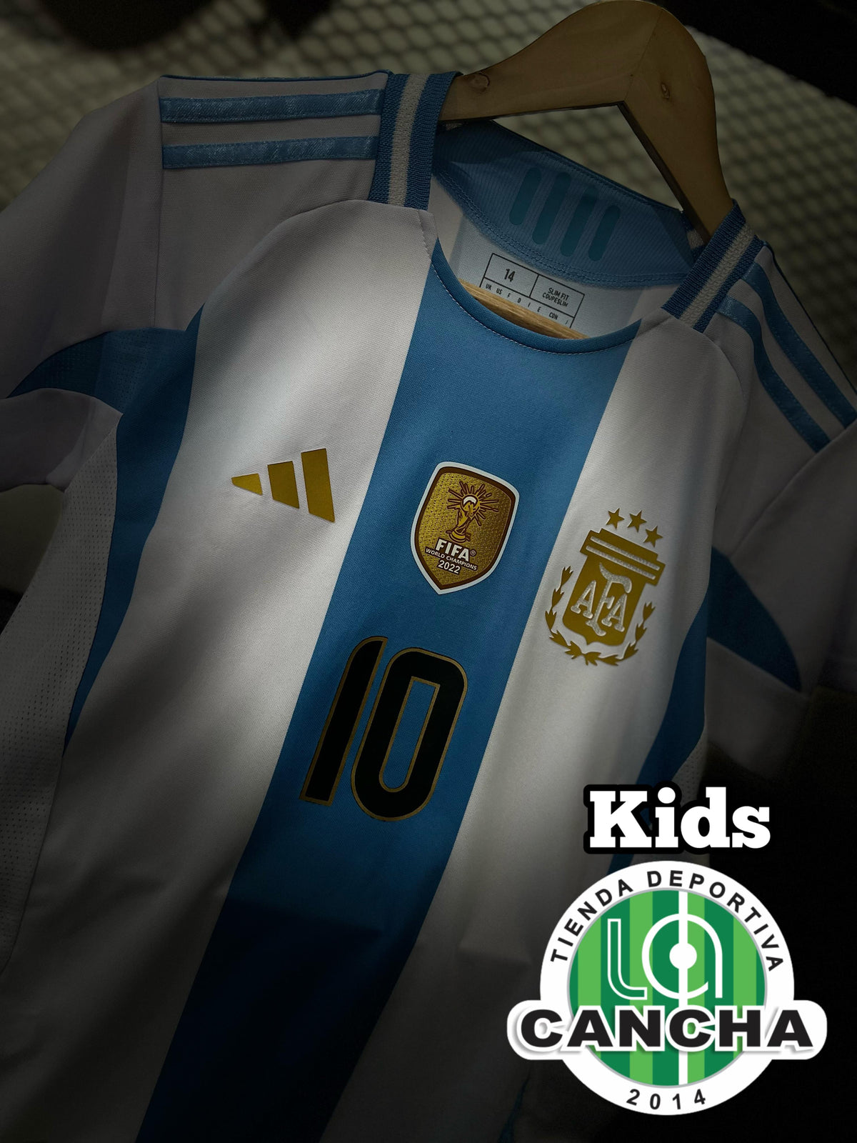 CAMISETA ARGENTINA LOCAL PLAYER 2024/2025 KIDS