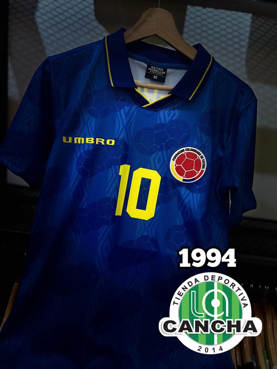 CAMISETA COLOMBIA RETRO VISITANTE GAMA ALTA 1994