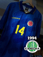 CAMISETA COLOMBIA RETRO VISITANTE GAMA ALTA 1994