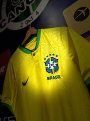 CAMISETA BRASIL RETRO LOCAL 2022 SEMI ORIGINAL