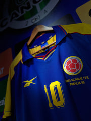 CAMISETA SELECCION COLOMBIA RETRO VISITANTE 1998 1.1