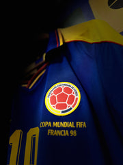 CAMISETA SELECCION COLOMBIA RETRO VISITANTE 1998 1.1