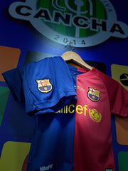 CAMISETA BARCELONA RETRO LOCAL GAMA ALTA 2008/2009 KIDS