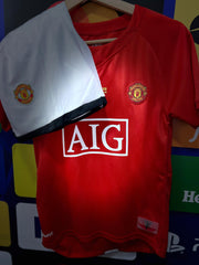 CAMISETA MANCHESTER UNITED RETRO LOCAL GAMA ALTA 2007/2008 KIDS