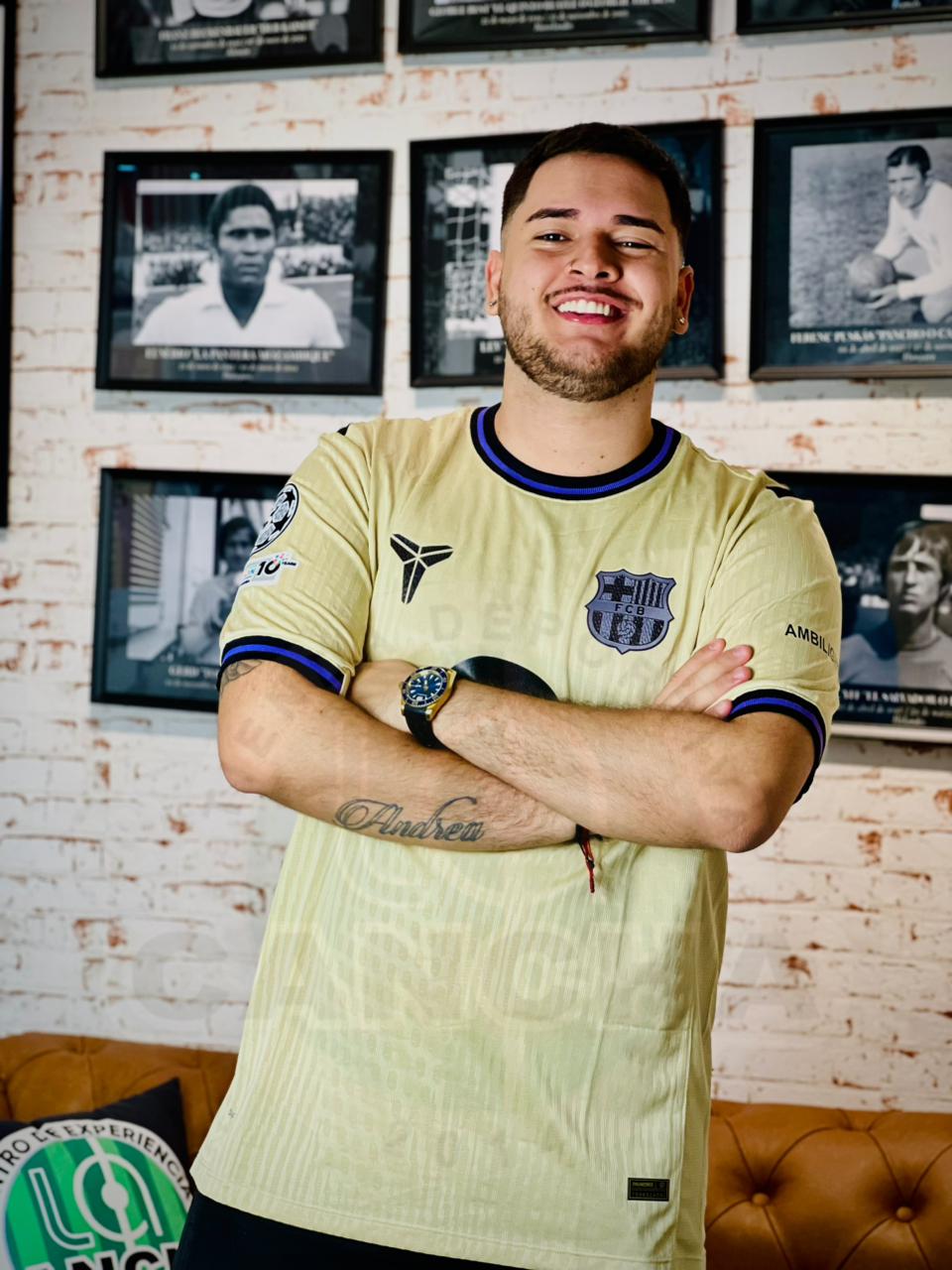 CAMISETA BARCELONA VISITANTE 2025-2026 PARCHE CHAMPIONS