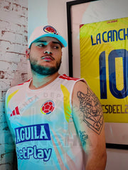 PETO Y PANTALONETA SELECCIÓN COLOMBIA ENTRENAMIENTO 2026 BLANCO