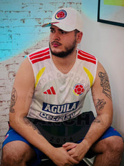 PETO Y PANTALONETA SELECCIÓN COLOMBIA ENTRENAMIENTO 2026 BLANCO