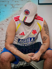 PETO Y PANTALONETA SELECCIÓN COLOMBIA ENTRENAMIENTO 2026 BLANCO