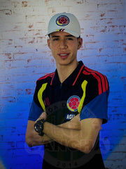 SELECCION COLOMBIA TIPO POLO AZUL 2026