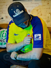 CAMISETA COLOMBIA 1998 LOCAL CON PARCHES