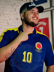 CAMISETA COLOMBIA 1998 VISITANTE CON PARCHES