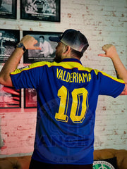 CAMISETA COLOMBIA 1998 VISITANTE CON PARCHES