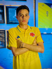 CAMISETA SELECCION COLOMBIA TIPO POLO AMARILLA 2026