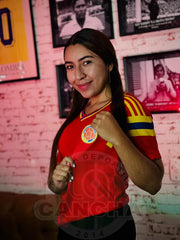 CAMISETA SELECCION COLOMBIA VISITANTE 1990 DAMA