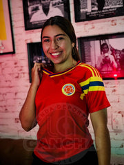 CAMISETA SELECCION COLOMBIA VISITANTE 1990 DAMA