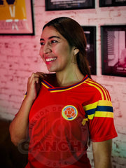 CAMISETA SELECCION COLOMBIA VISITANTE 1990 DAMA