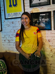 CAMISETA SELECCION COLOMBIA LOCAL 1990 DAMA