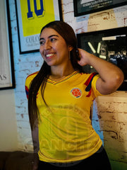 CAMISETA SELECCION COLOMBIA LOCAL 1990 DAMA