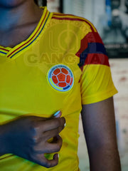 CAMISETA SELECCION COLOMBIA LOCAL 1990 DAMA