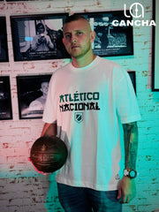 CAMISETA ATLETICO NACIONAL TIPOGRAFIA CHINA BLANCA