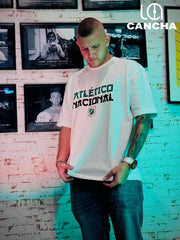 CAMISETA ATLETICO NACIONAL TIPOGRAFIA CHINA BLANCA