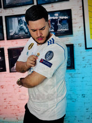 CAMISETA REAL MADRID BLANCA RETRO LOCAL 2017-2018