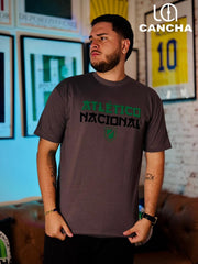 CAMISETA ATLETICO NACIONAL TIPOGRAFIA CHINA GRIS