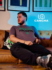 CAMISETA ATLETICO NACIONAL TIPOGRAFIA CHINA GRIS