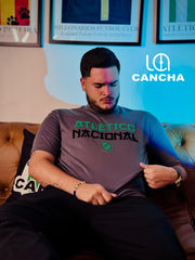 CAMISETA ATLETICO NACIONAL TIPOGRAFIA CHINA GRIS