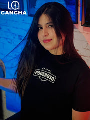 CAMISETA DIM NEGRA PODEROSO DAMA