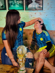 CAMISETA COLOMBIA VISITANTE 2026 NIÑO