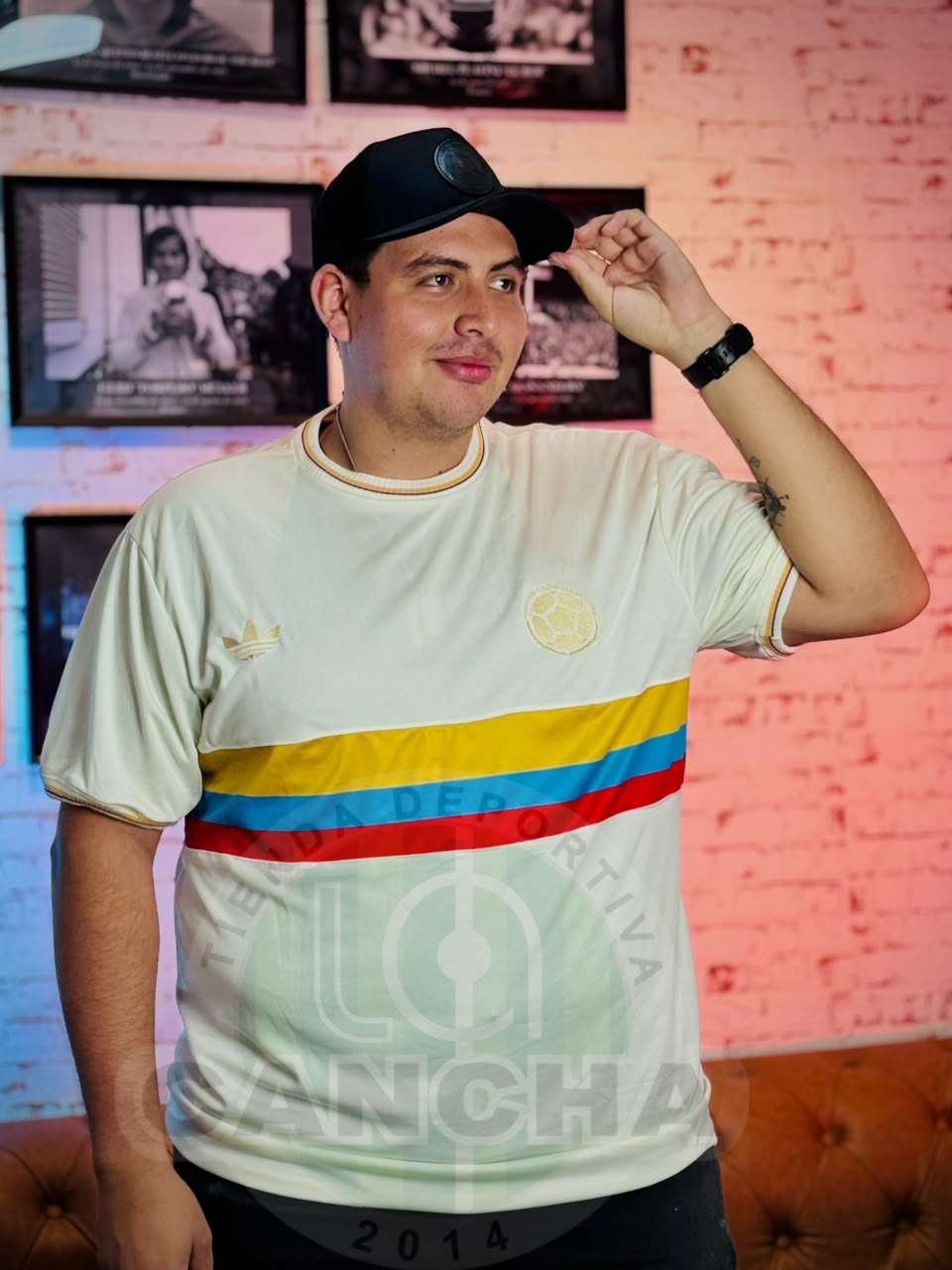 CAMISETA COLOMBIA VERSION ESPECIAL 100 AÑOS TALLA GRANDE