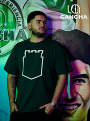 CAMISETA ATLETICO NACIONAL CONTORNO DE ESCUDO VERDE