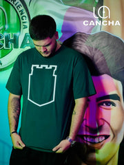 CAMISETA ATLETICO NACIONAL CONTORNO DE ESCUDO VERDE