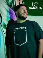CAMISETA ATLETICO NACIONAL CONTORNO DE ESCUDO VERDE