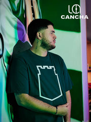 CAMISETA ATLETICO NACIONAL CONTORNO DE ESCUDO VERDE
