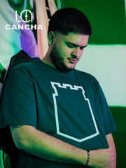 CAMISETA ATLETICO NACIONAL CONTORNO DE ESCUDO VERDE