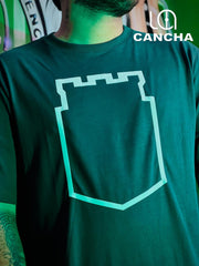 CAMISETA ATLETICO NACIONAL CONTORNO DE ESCUDO VERDE