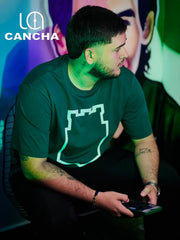 CAMISETA ATLETICO NACIONAL CONTORNO DE ESCUDO VERDE