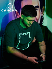 CAMISETA ATLETICO NACIONAL CONTORNO DE ESCUDO VERDE