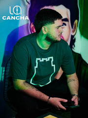 CAMISETA ATLETICO NACIONAL CONTORNO DE ESCUDO VERDE