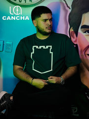 CAMISETA ATLETICO NACIONAL CONTORNO DE ESCUDO VERDE