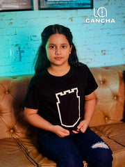 CAMISETA ATLETICO NACIONAL NIÑO CONTORNO DE ESCUDO NEGRO