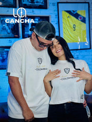 CAMISETA VERSION ESPECIAL COLOMBIA BLANCA